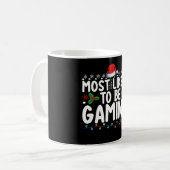 Meest waarschijnlijk gamende videogames gamers koffiemok (Voorkant links)