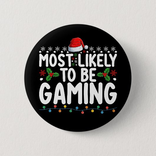 Meest waarschijnlijk gamende videogames gamers ronde button 5,7 cm (Voorkant)