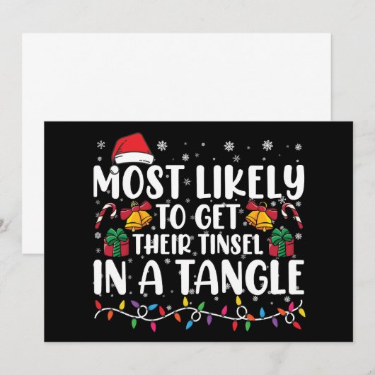 Meest Waarschijnlijk Hun Kerstslingers in de War t Kaart (Voorkant / Achterkant)