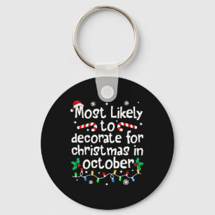 Meest Waarschijnlijk in Oktober Kerstversiering te Sleutelhanger