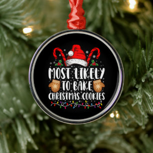 Meest Waarschijnlijk Kerst Krans Kerstmis Familie Metalen Ornament