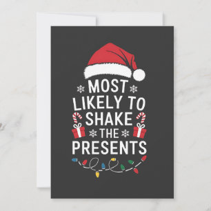 Meest Waarschijnlijk Kerstcadeaus Te Schudden Kaart