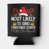 Meest waarschijnlijk kerstliedjes zingen blikjeskoeler (Voorkant)