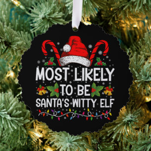 Meest Waarschijnlijk Kerstmis van Sinterklaas' Gee Ornament Kaart