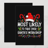Meest Waarschijnlijk Kerstmis Werkplaats Van Kerst Kaart (Voorkant / Achterkant)