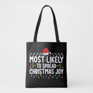 Meest Waarschijnlijk Kerstvreugde Verspreidt Vakan Tote Bag
