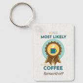 Meest waarschijnlijk koffie-Sleutelhanger nodig Sleutelhanger (Voorkant)