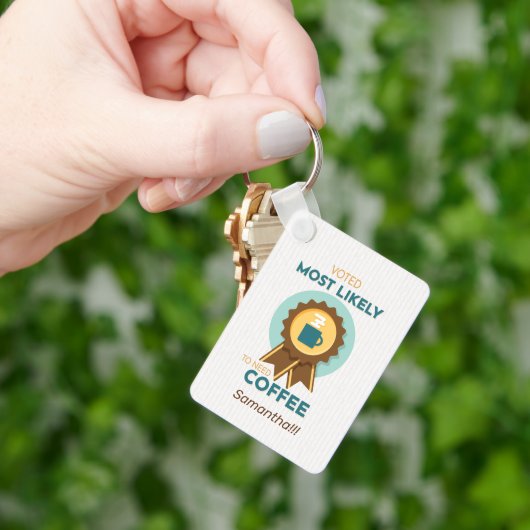 Meest waarschijnlijk koffie-Sleutelhanger nodig Sleutelhanger (Hand)