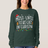 Meest waarschijnlijk laat op Kerstmis, grappige Ch Trui (Voorkant)