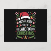 Meest waarschijnlijk laat zijn voor kerstfeest. briefkaart (Voorkant)