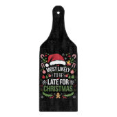 Meest waarschijnlijk laat zijn voor kerstfeest. snijplank (Voorkant)