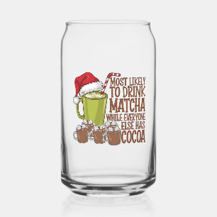 Meest Waarschijnlijk Matcha te Drinken en Elf Kers Blikvorm Glas