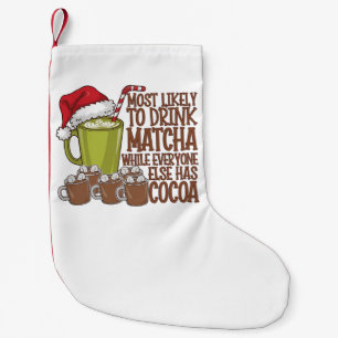 Meest Waarschijnlijk Matcha te Drinken en Elf Kers Kleine Kerstsok