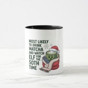 Meest Waarschijnlijk Matcha te Drinken en Elf Kers Mok