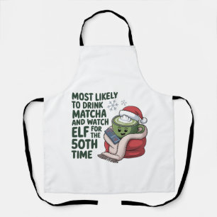 Meest Waarschijnlijk Matcha te Drinken en Elf Kers Schort