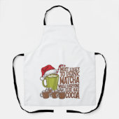 Meest Waarschijnlijk Matcha te drinken en Elf Kers Schort (Voorkant)
