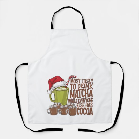 Meest Waarschijnlijk Matcha te drinken en Elf Kers Schort (Voorkant)