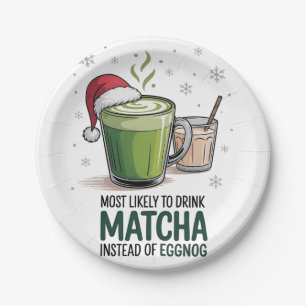 Meest Waarschijnlijk Matcha te Drinken in Plaats v Papieren Bordje