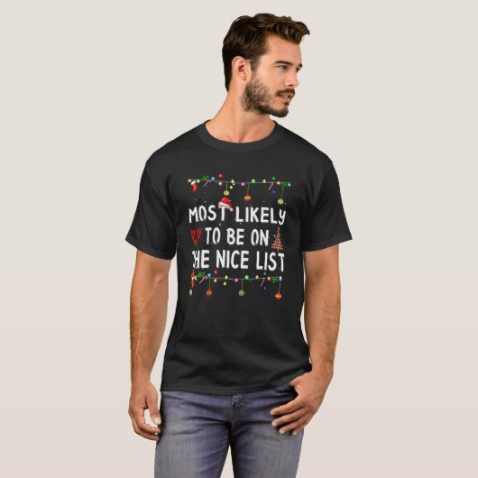 Meest waarschijnlijk met kersttefheid overeenkomen t-shirt (Voorkant volledig)