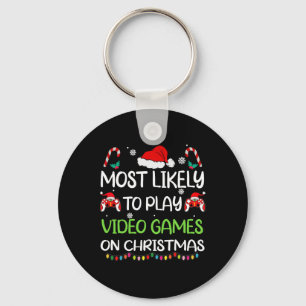 Meest Waarschijnlijk Naar Videogames Kerstmis Fami Sleutelhanger
