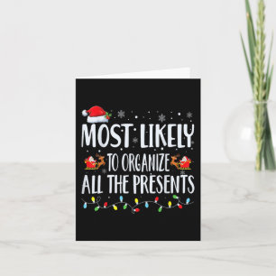 Meest waarschijnlijk om alle Cadeaus familie MA te Kaart