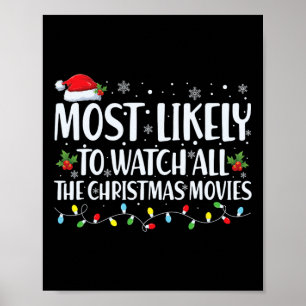 Meest waarschijnlijk om alle kerstfilms te kijken  poster