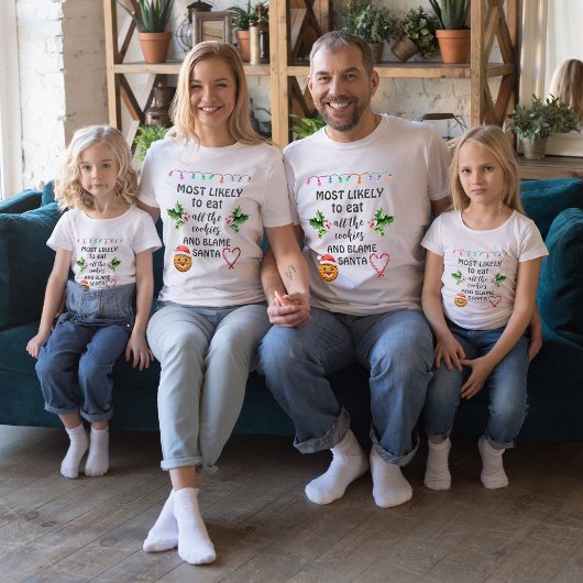 Meest Waarschijnlijk om alle koekjes op te eten en T-shirt