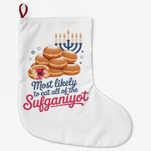 Meest Waarschijnlijk om alle Sufganiyot Hanukkah J Grote Kerstsok