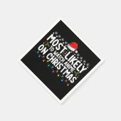 Meest waarschijnlijk om anime te kijken op Kerstmi Servet (Hoek)