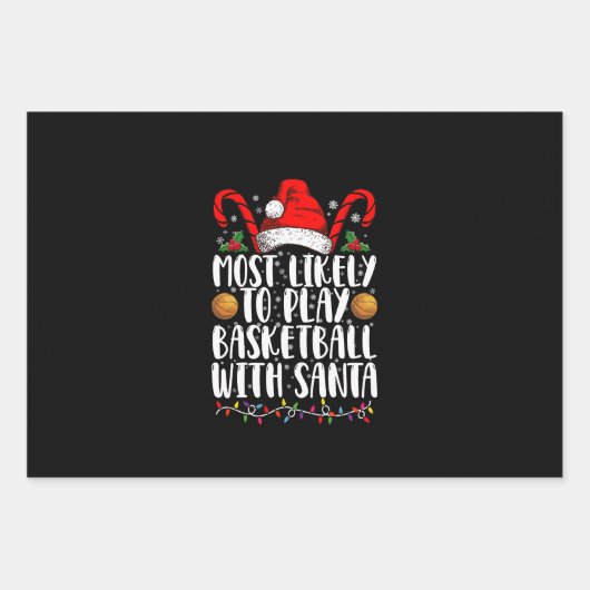Meest waarschijnlijk om basketbal te spelen met Sa Inpakpapier Vel (Voorkant)