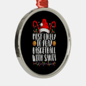 Meest waarschijnlijk om basketbal te spelen met Sa Metalen Ornament (Rechts)