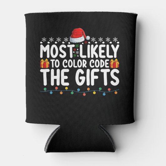 Meest waarschijnlijk om de cadeaus kerstvakantie t blikjeskoeler (Voorkant)