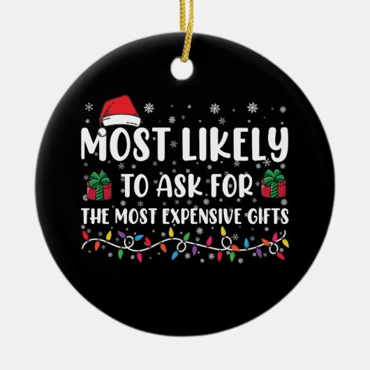 Meest waarschijnlijk om de duurste geschenken te v keramisch ornament (Voorkant)