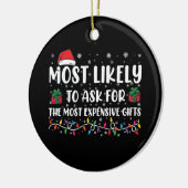 Meest waarschijnlijk om de duurste geschenken te v keramisch ornament (Links)