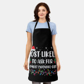 Meest waarschijnlijk om de duurste geschenken te v schort (Gedragen)