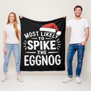 Meest Waarschijnlijk Om De Eierpunch Kerstmis Matc Fleece Deken