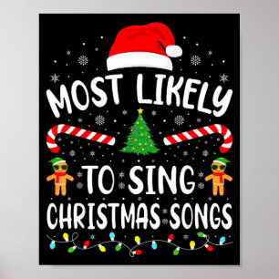 Meest Waarschijnlijk Om De Kerstliedjes Familie Ma Poster