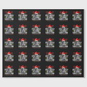 Meest waarschijnlijk om de kerstman van de kerstma cadeaupapier (Vlak)