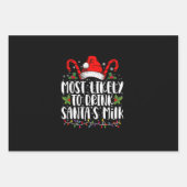 Meest waarschijnlijk om de kerstman van de kerstma inpakpapier vel (Voorkant)