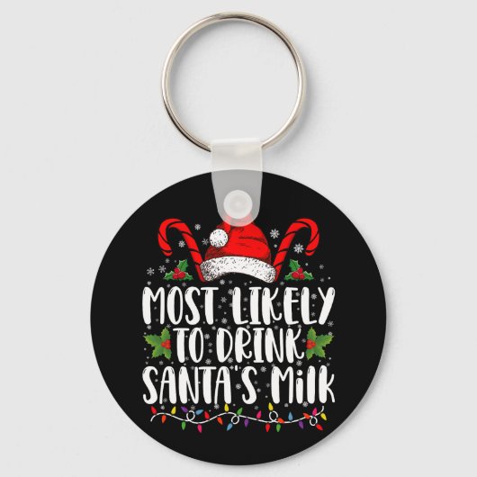 Meest waarschijnlijk om de kerstman van de kerstma sleutelhanger (Voorkant)