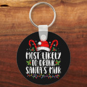 Meest waarschijnlijk om de kerstman van de kerstma sleutelhanger (Voorkant)