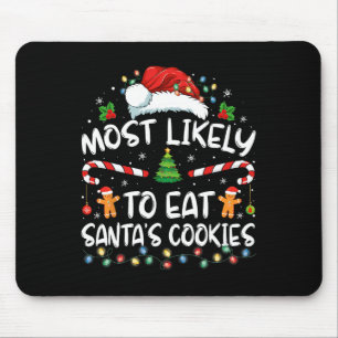 Meest waarschijnlijk om de koekjes van de kerstman muismat