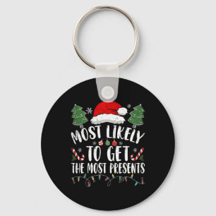Meest waarschijnlijk om de meeste Cadeaus Kerstmis Sleutelhanger