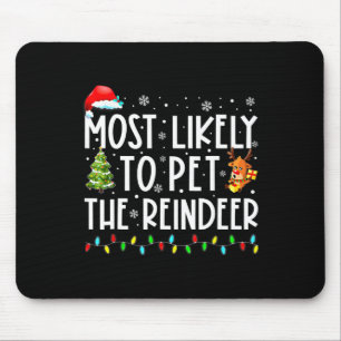 Meest waarschijnlijk om de rendieren leuk kerst te muismat