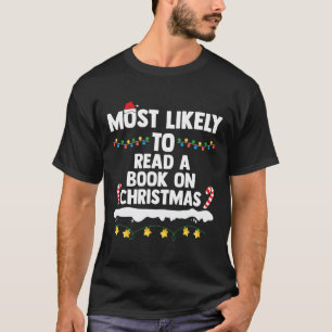 Meest waarschijnlijk om een boek te lezen over ker t-shirt