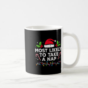 Meest waarschijnlijk om een dutje familie kerst ma koffiemok