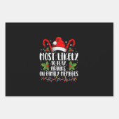 Meest waarschijnlijk om grappen te spelen op famil inpakpapier vel (Voorkant)