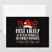 Meest waarschijnlijk om grappen te spelen op famil kaart (Voorkant / Achterkant)