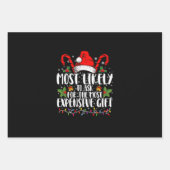 Meest waarschijnlijk om het duurste cadeau te vrag inpakpapier vel (Voorkant)