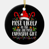 Meest waarschijnlijk om het duurste cadeau te vrag keramisch ornament (Voorkant)